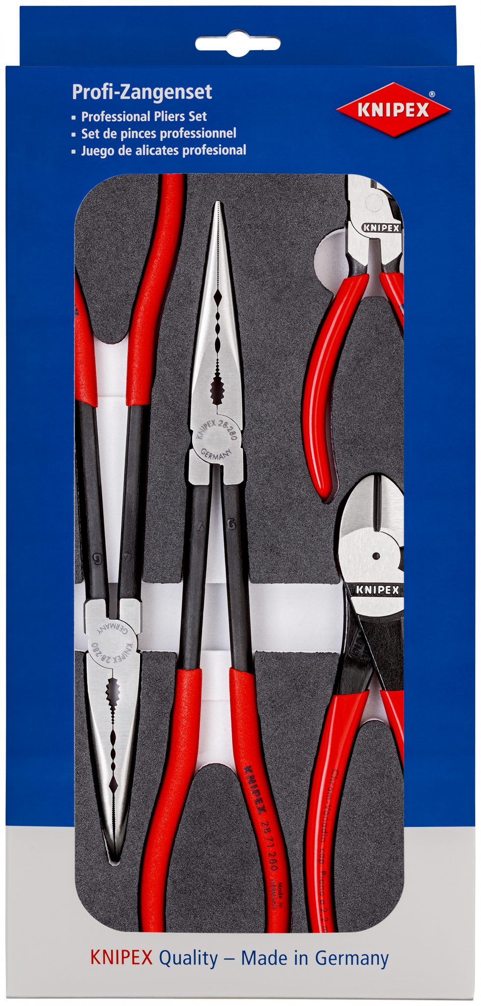 Knipex 00 20 01 V16 4 Piece Automotive Plier Set In Foam Tray PrimeTools