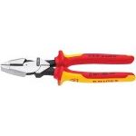 Knipex 09 08 240 VDE Insulated High Leverage Lineman's Combination Cutting Pliers