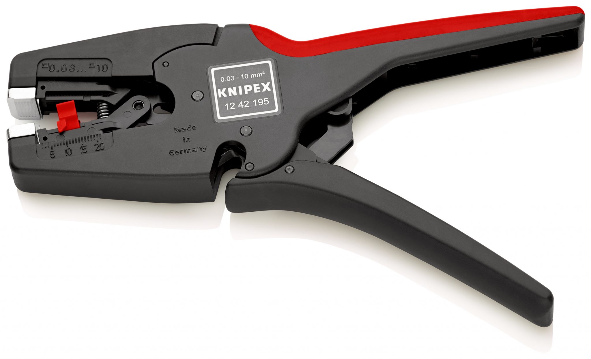 Knipex 12 42 195 MultiStrip10 Automatic Wire Stripper Plier 0.0310mm