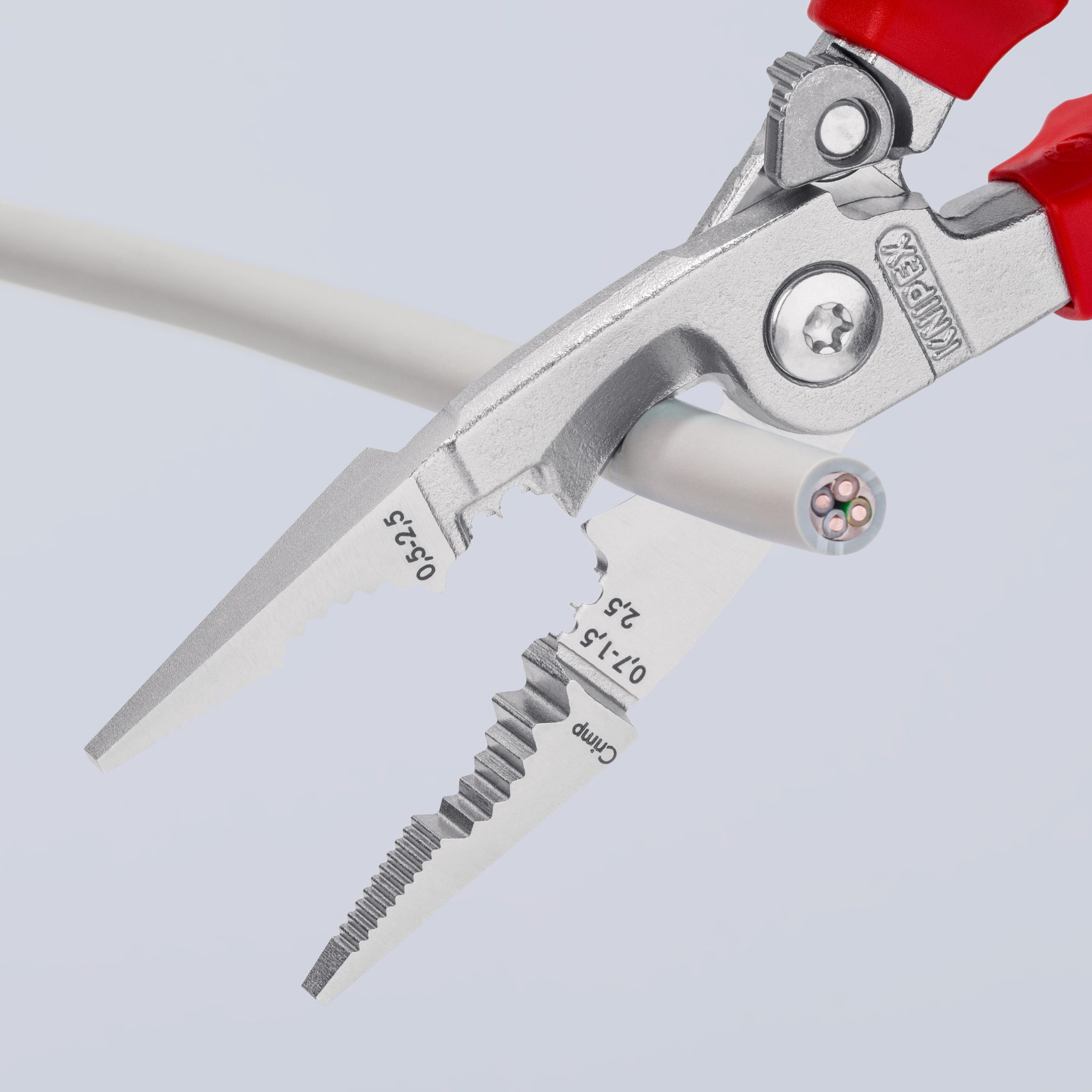 Pince KNIPEX 13 96 200 – Gaines Bi-matière, Isolée VDE, Pour Installations électriques