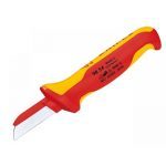 Knipex 98 54 VDE Insulated Cable Knife (Back of Blade Insulated)