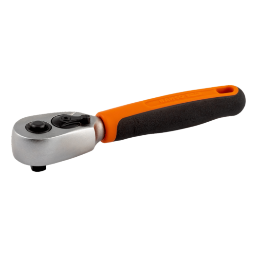 Bahco 6950QRS 1/4" Drive Pear Head 60 Teeth Short Reversible Ratchet 120mm