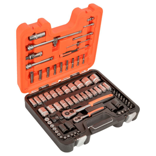 Bahco S800 77 Piece 1/4" & 1/2" Drive Metric & Imperial Socket Set Kit