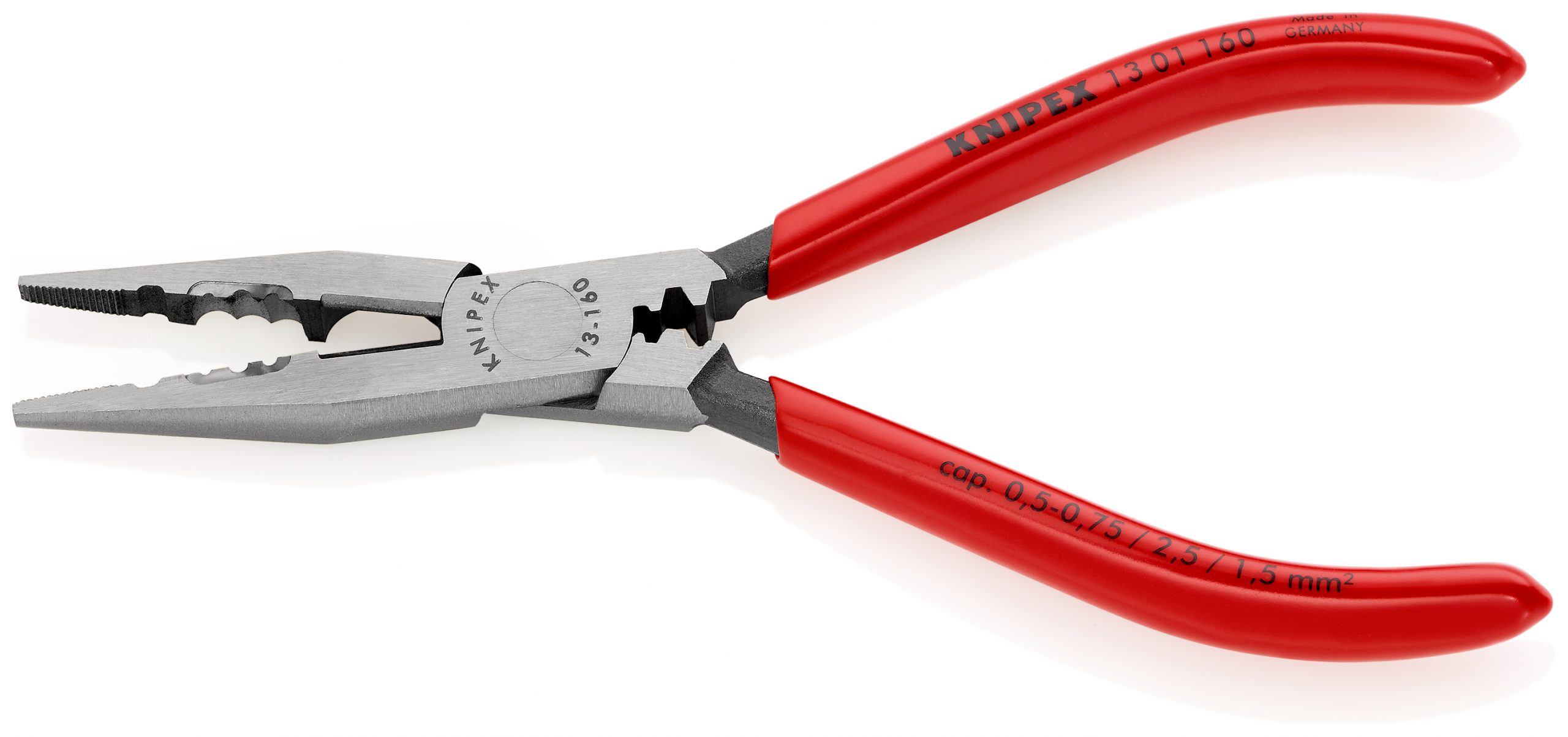 Knipex 13 01 160 Electrician's Long Nose Pliers 160mm | PrimeTools