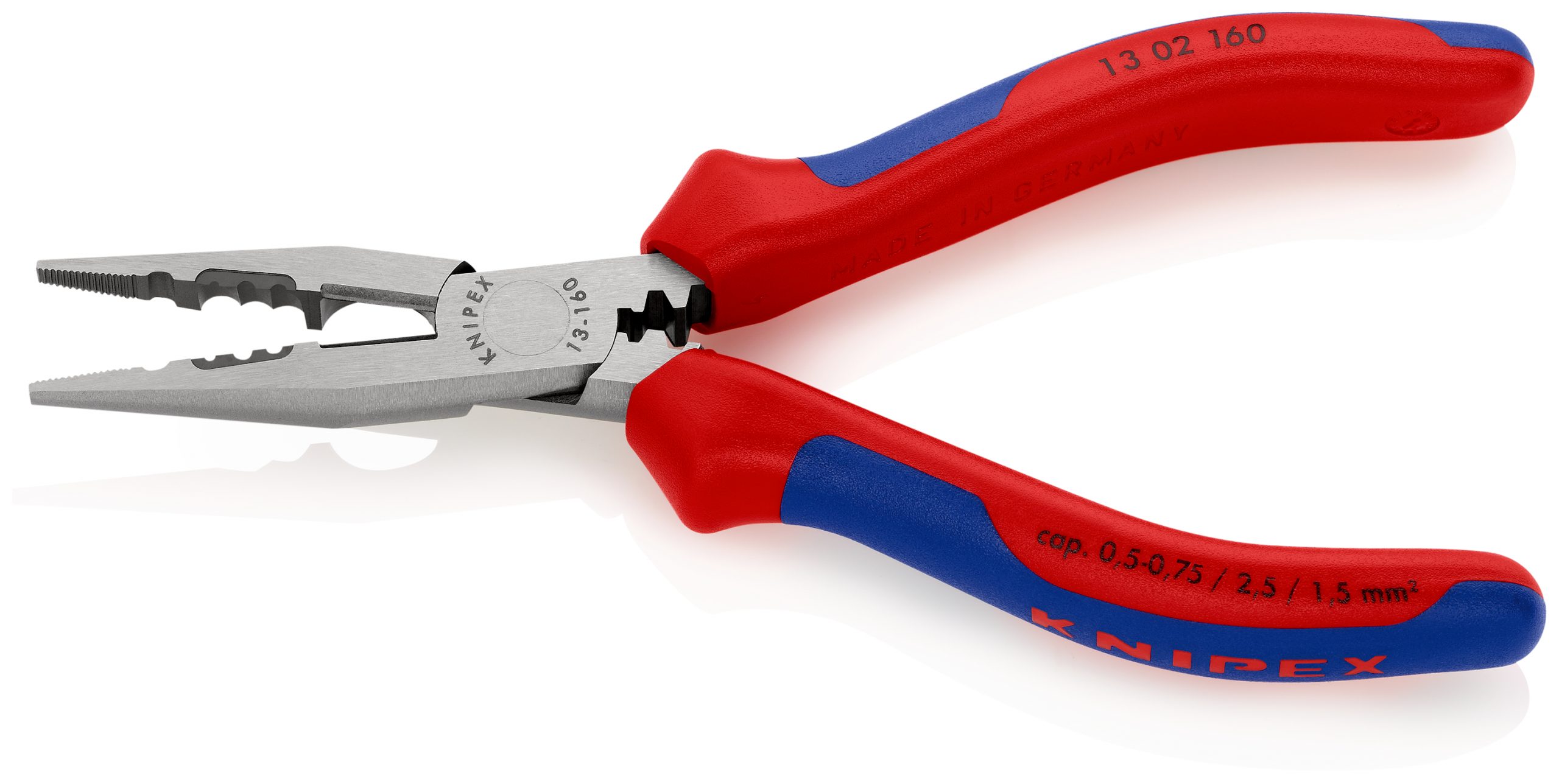 Knipex 13 02 160 Electrician's Long Nose Pliers Multi-Component
