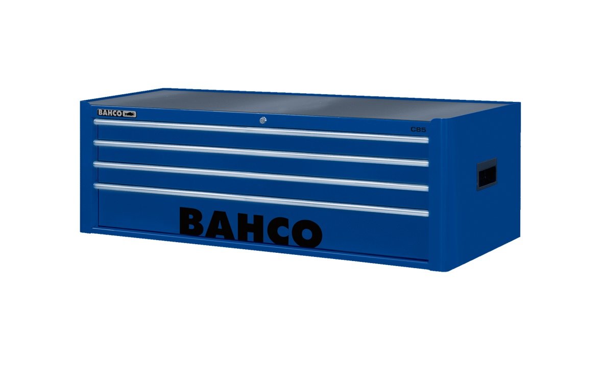 Bahco 1485KXL4BLUE Classic C85 XL 4 Drawer Top Chest Tool Box Blue PrimeTools