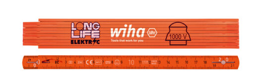 Wiha 42068 Electrician's Longlife®Folding Rule 2 Metres