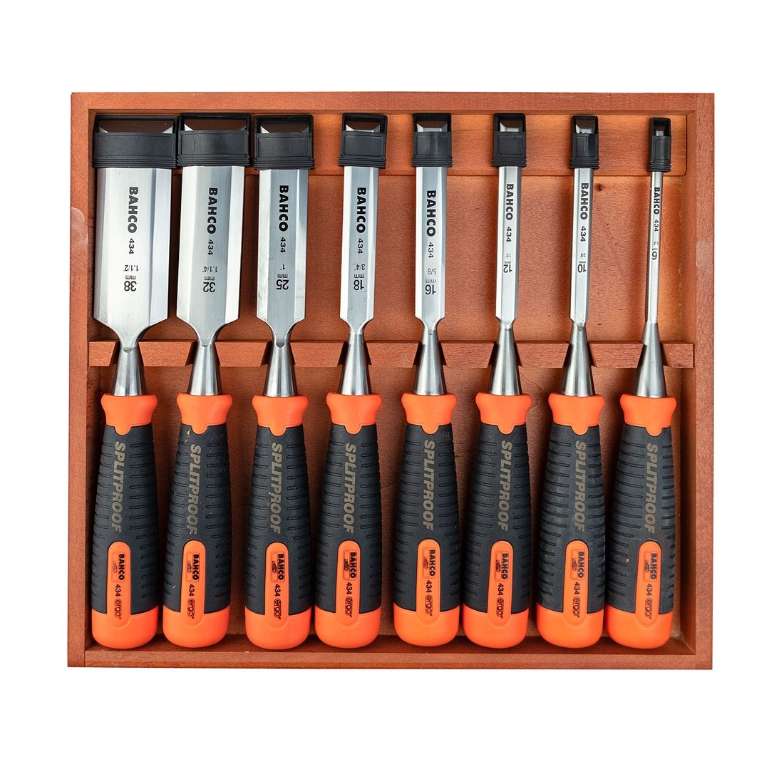 Woodworking Chisels with Wooden Handle, BAHCO