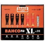Bahco Fit B219.110 10 Piece XL VDE & Standard Screwdriver Set PH,PZ,Slot & TX