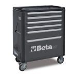 Beta C37/6 6 Drawer Mobile Roller Cabinet - Grey