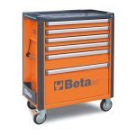 Beta C37/6 6 Drawer Mobile Roller Cabinet - Orange