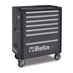 Beta C37/7 7 Drawer Mobile Roller Cabinet - Grey