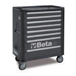 Beta C37/8 8 Drawer Mobile Roller Cabinet - Grey
