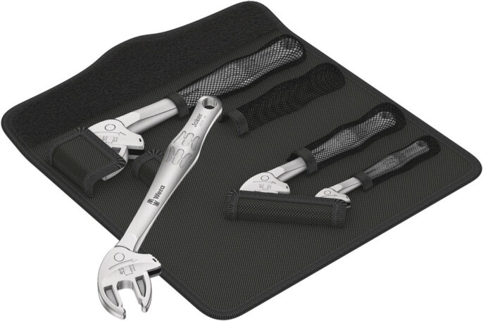 Wera JOKER 6004 4 Set 1 Self-Setting 4 Piece Adjustable Spanner Set XS, S, M & L - 020110
