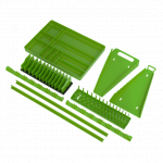 Sealey Tools TSK01HV 9 Pce Complete Tools Storage Organiser Set - Hi-Vis Green