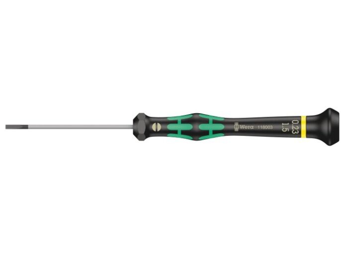Wera 118003 Kraftform 2035 Micro Slotted Screwdriver 1.5 x 60mm