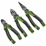 Sealey Premier Tools AK8376HV 3-Piece High Leverage Pliers Set  Hi-Vis Green