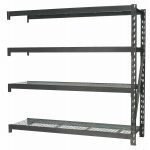 Sealey AP6572E Heavy Duty Racking Extension Pack With 4 Mesh Shelves - 640kg Capacity Per Level