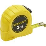Stanley 0-30-487 3 Metre Tape Measure, Yellow/Black