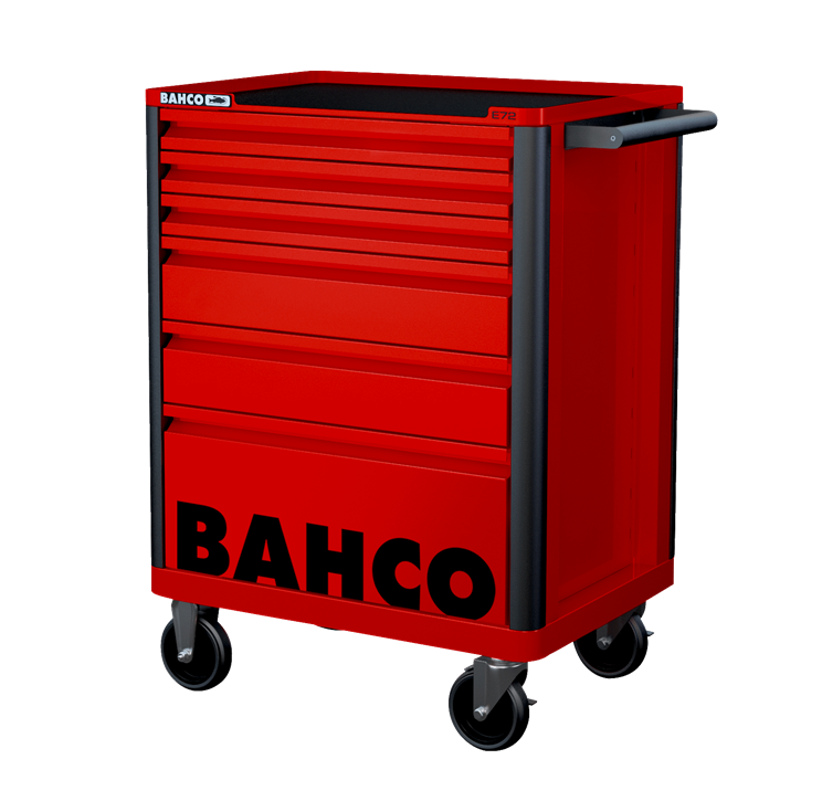 Bahco 1472K6RED E72 6 Drawer 26″ Mobile Roller Cabinet Red