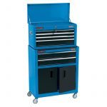 Draper 19563 6 Drawer 24" Combined Roller Cabinet & Tool Chest - Blue