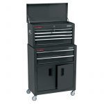 Draper 19572 6 Drawer 24" Combined Roller Cabinet & Tool Chest - Black