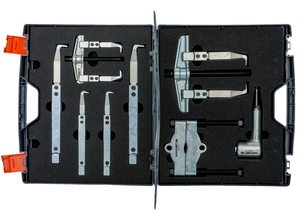 Bahco 4574 6 Piece Mechanical Pullers & Separator Set In Tool Case 25 - 160mm - Image 2