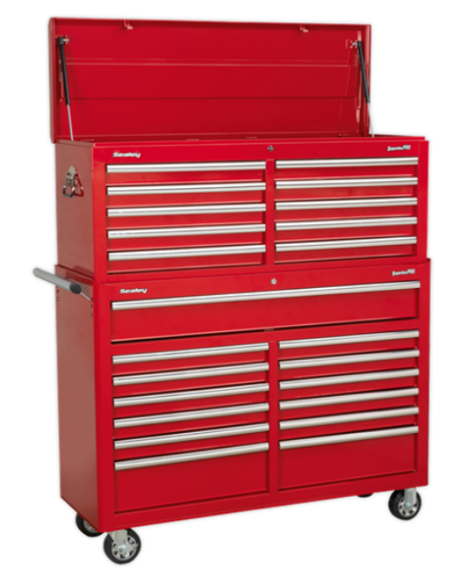Sealey AP52COMBO1 23 Drawer Combination Tool Chest With Ball Bearing Slides - Red