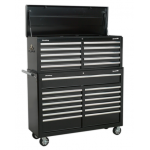 Sealey AP52COMBO2 23 Drawer Combination Tool Chest With Ball Bearing Slides - Black