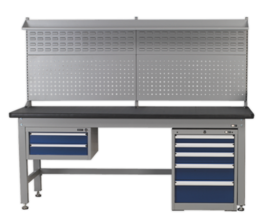 Sealey API1500COMB02 Complete Industrial Workstation &amp; Cabinet Combo - 1.5 Metre