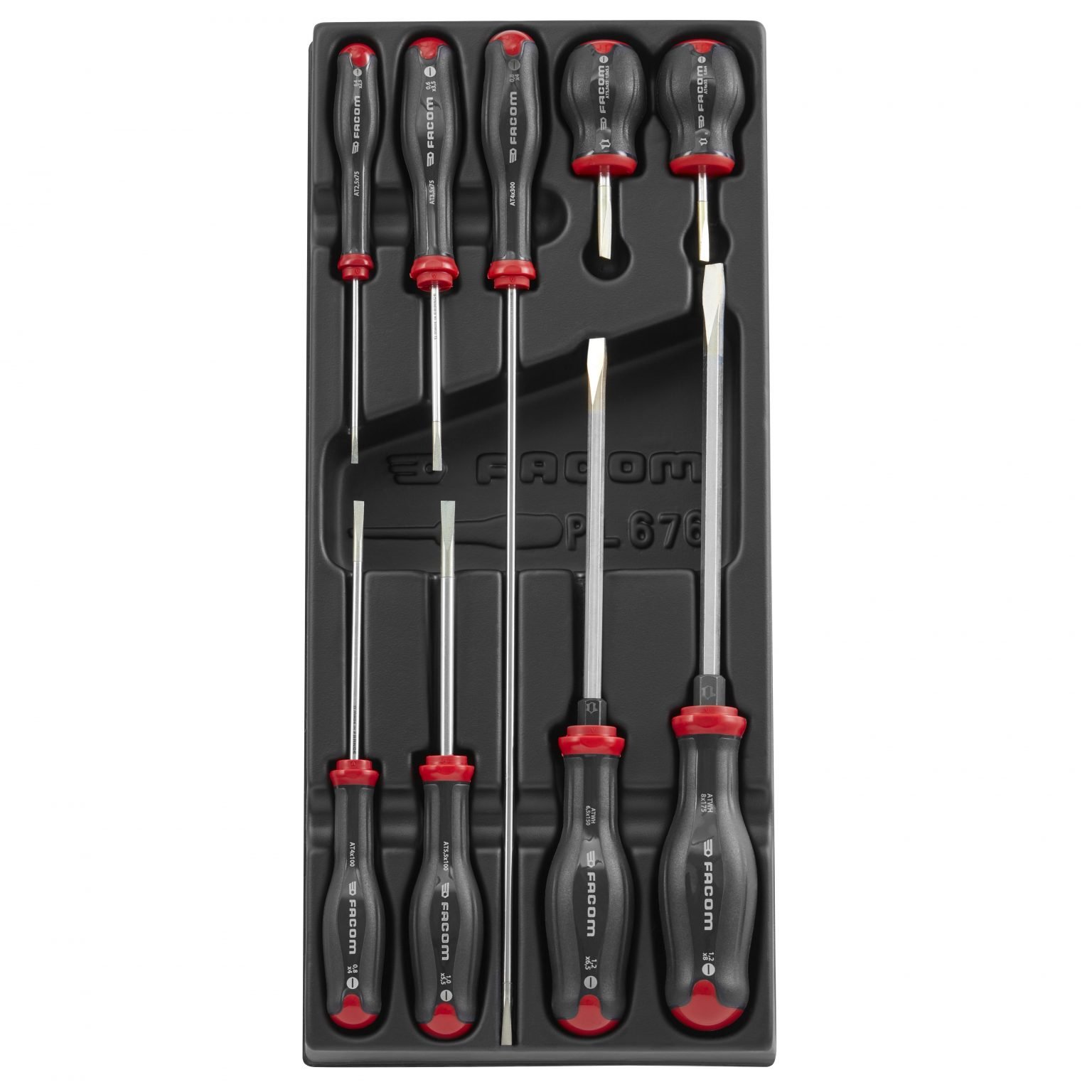 MOD.AT4 9 Piece Protwist Slotted Screwdriver Set in Plastic