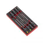 Facom MODM.AT1 8 Piece Protwist Slotted and Phillips Screwdriver Set Supplied in Foam Module