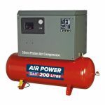 Sealey SAC2203BLN 200 Litre Low Noise Belt Drive Compressor With Cast Cylinders - 3hp