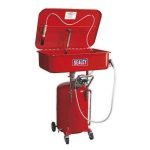 Sealey SM224 50L Air Operated Mobile Parts Cleaning Tank With 65L Reservoir