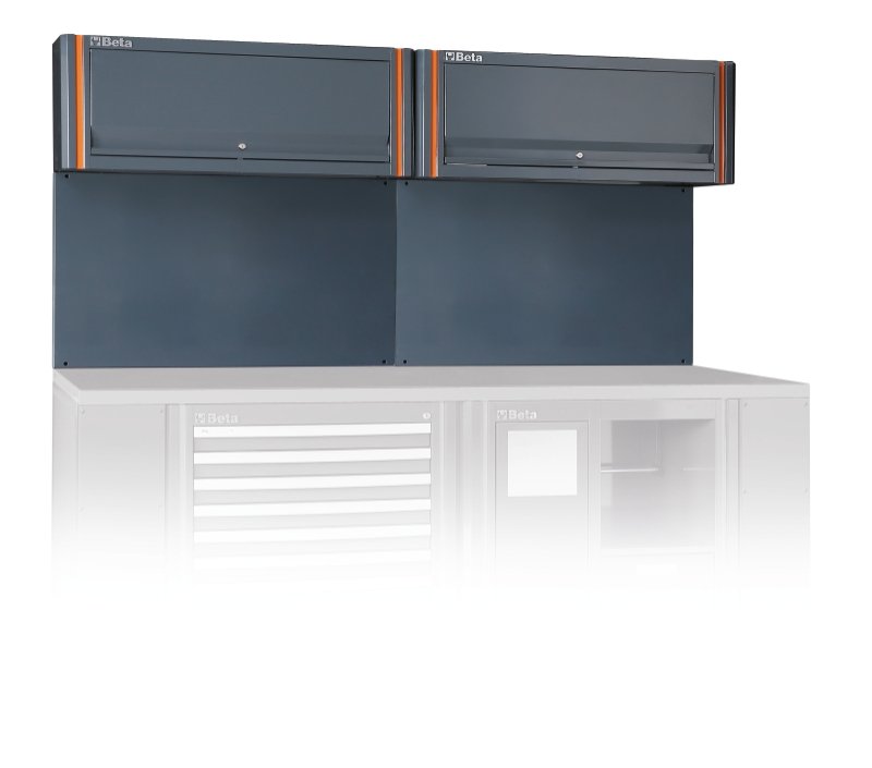 Beta C55/2PM Tool Wall System with 2 Suspended Cabinets