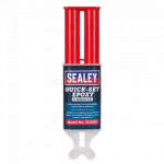 Sealey SCS401 25ml Epoxy Adhesive Glue Dual Syringe, 5 Minutes Quick Setting