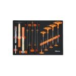 Beta MM61 17 Piece Hammer/Chisel, File and T-Handle Hex Key Set Supplied in Foam Module