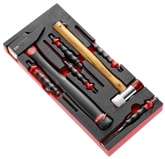 Facom MODM.MI1SLS 7 Piece Hammer, Punch & Chisel Set Supplied in Foam Module Tray