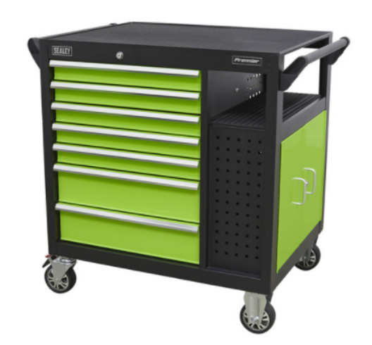 Sealey AP36MWS Mobile Workstation 7 Drawer &amp; Cupboard 920mm
