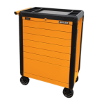 Sealey APPD7O Rollcab 7 Drawer Push-To-Open Hi-Vis Orange