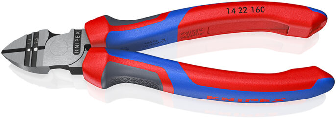 Knipex 14 22 160 Diagonal Insulation Side Cutter Wire Stripping Pliers With Comfort Handles 160mm