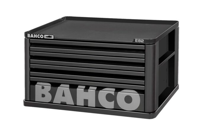 Bahco 1482K4BLACK E82 4 Drawer Top Chest Tool Box for E72 Roll Cabs - Black