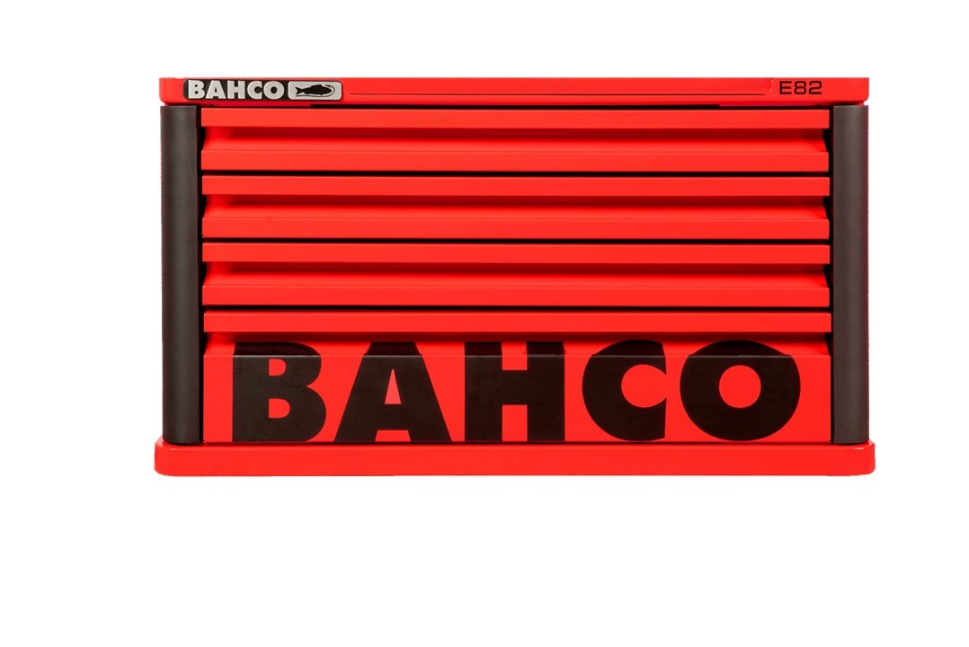 Bahco 1482K4RED E82 4 Drawer Top Chest Tool Box for E72 Roll Cabs - Red - Image 2