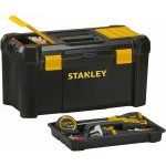 Stanley STST1-75520 Essential 19" Toolbox with Organiser Top, Plastic Latches. Tool Box