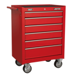 Sealey AP226 Rollcab 6 Drawer with Ball-Bearing Slides - Red