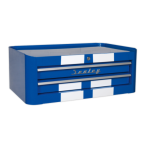 Sealey AP28102BWS Mid-Box 2 Drawer Retro Style - Blue with White Stripes