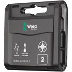 Wera 057761 Bit Box 20 Bi Torsion Screwdriver Bits PZ2 x 25mm Pack of 20