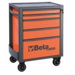 Beta RSC24/5-FO 5 Drawer Mobile Roller Cabinet Orange