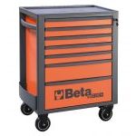 Beta RSC24/7 7 Drawer Mobile Roller Cabinet Orange