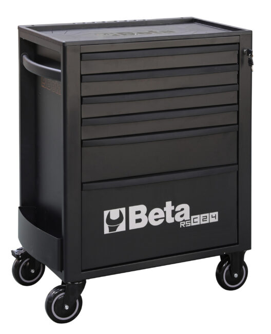 Beta RSC24/6 6 Drawer Mobile Roller Cabinet Black